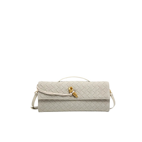 Bolsa Clutch Trançada Camurça Paige